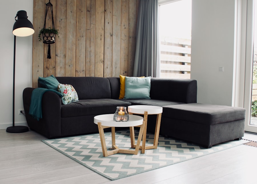 After sofa cleaning